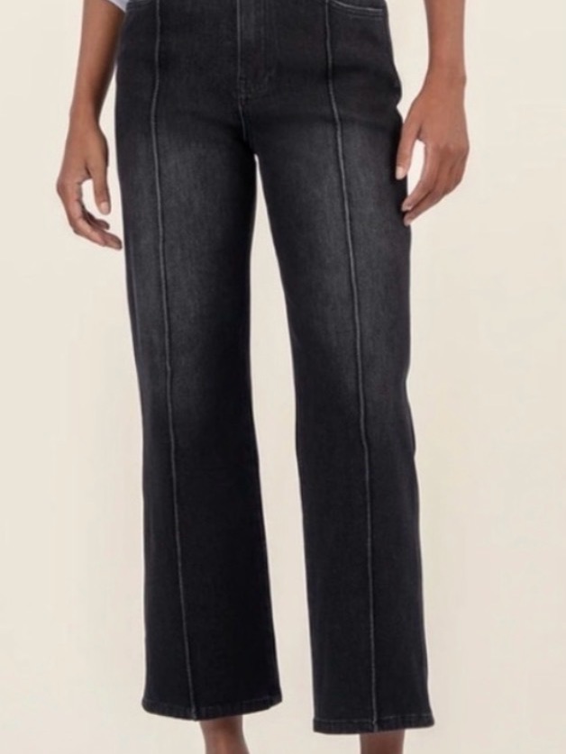 Kut From The Kloth Black High-Rise Flared Jeans